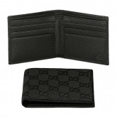 Noir Gucci Bi-plis Portefeuille De Base 04857R-F40IR-1000 France Soldes